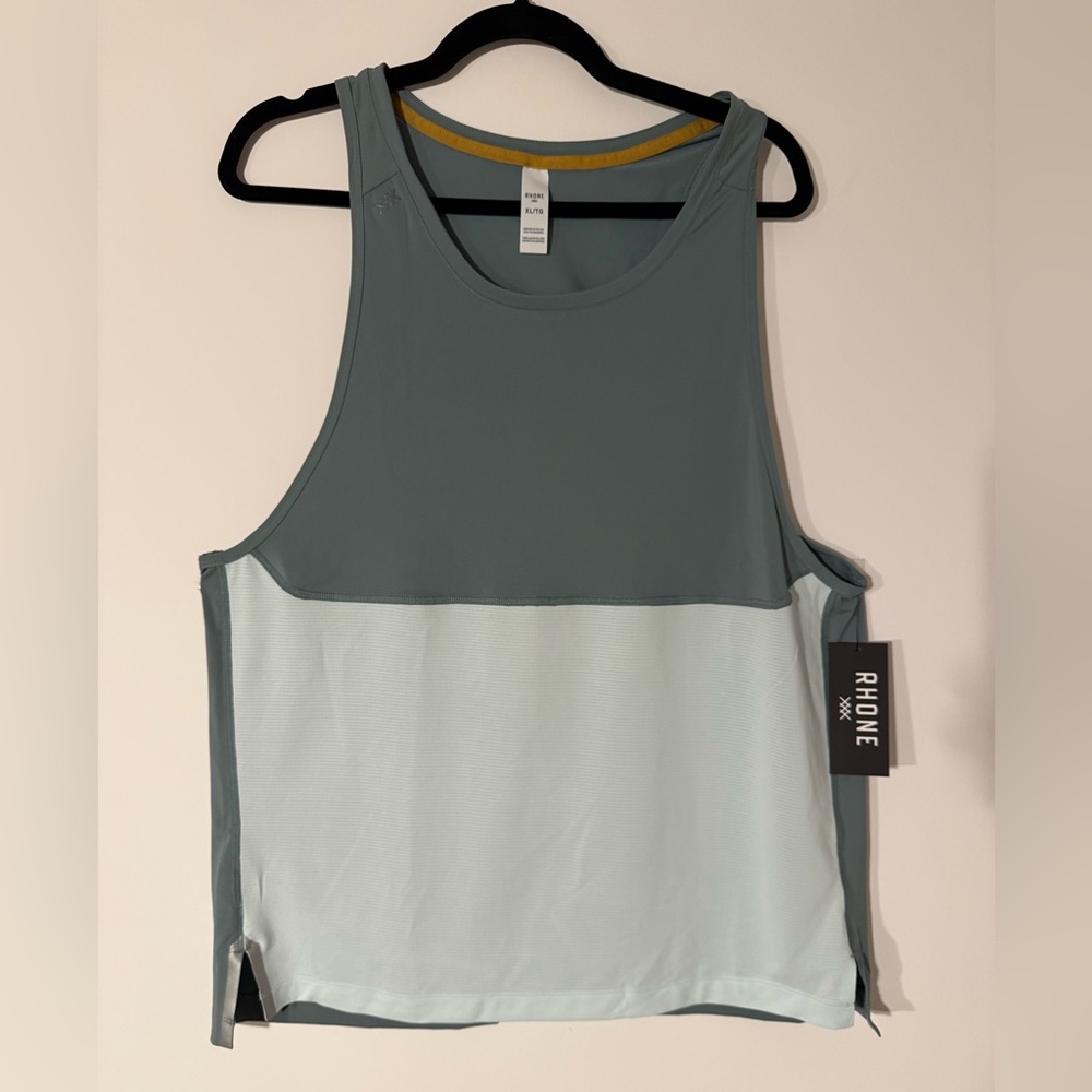RHONE Men’s Extra Mile Singlet Tank NWT Dual Tone